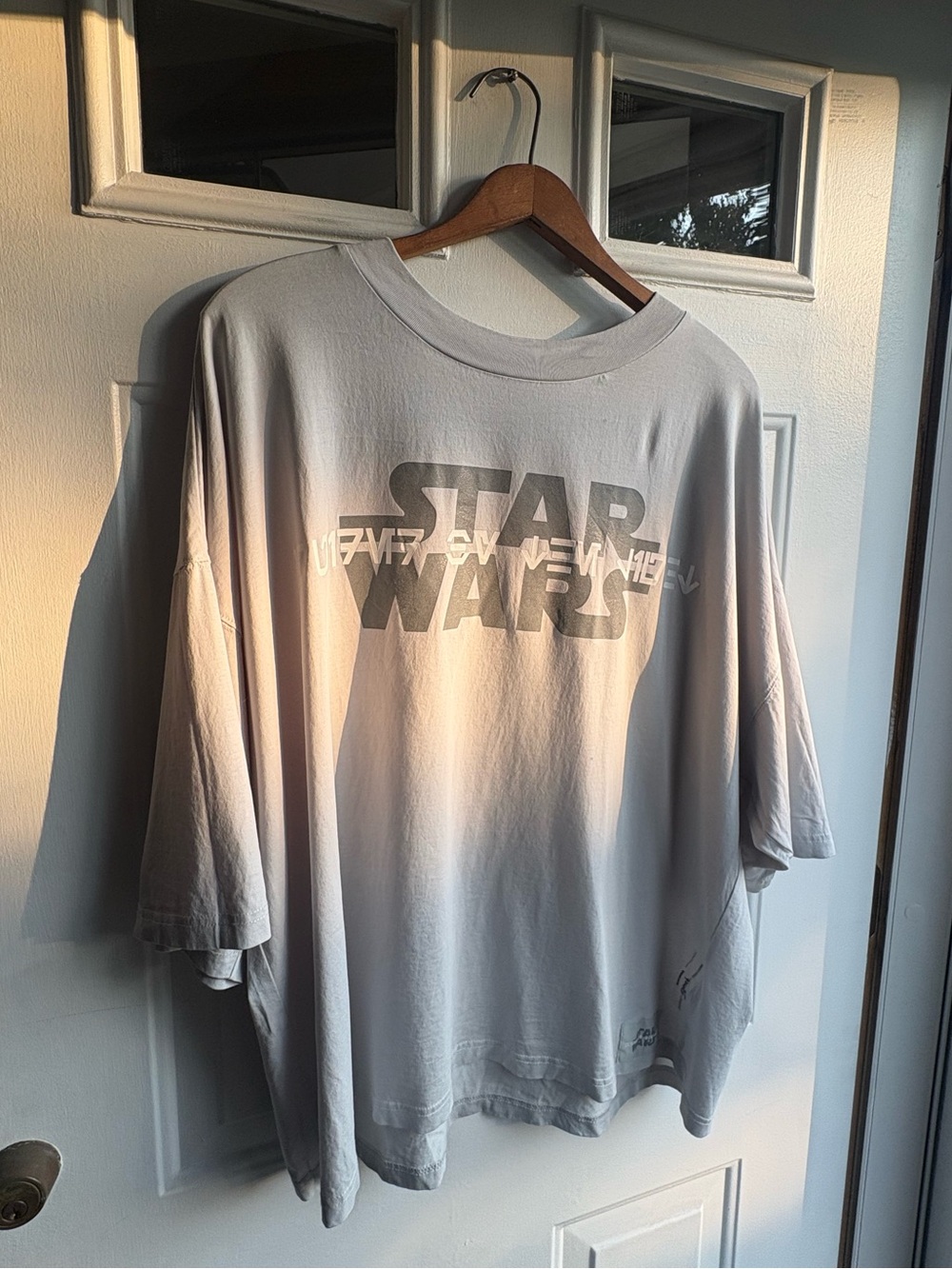 Disney Star Wars 100% Cotton Gray Women’s Reflective Crop Top by Ashley Eckstein